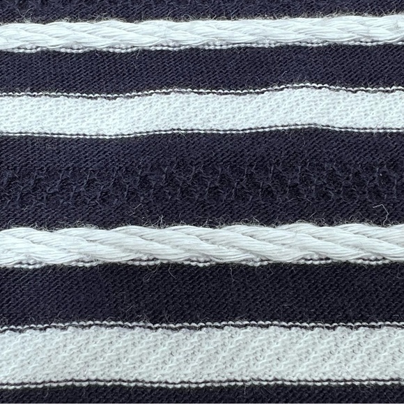 TALBOTS Navy Blue and White Striped Nautica Harbor 3/4 Sleeves Top Women's XL - Picture 14 of 16